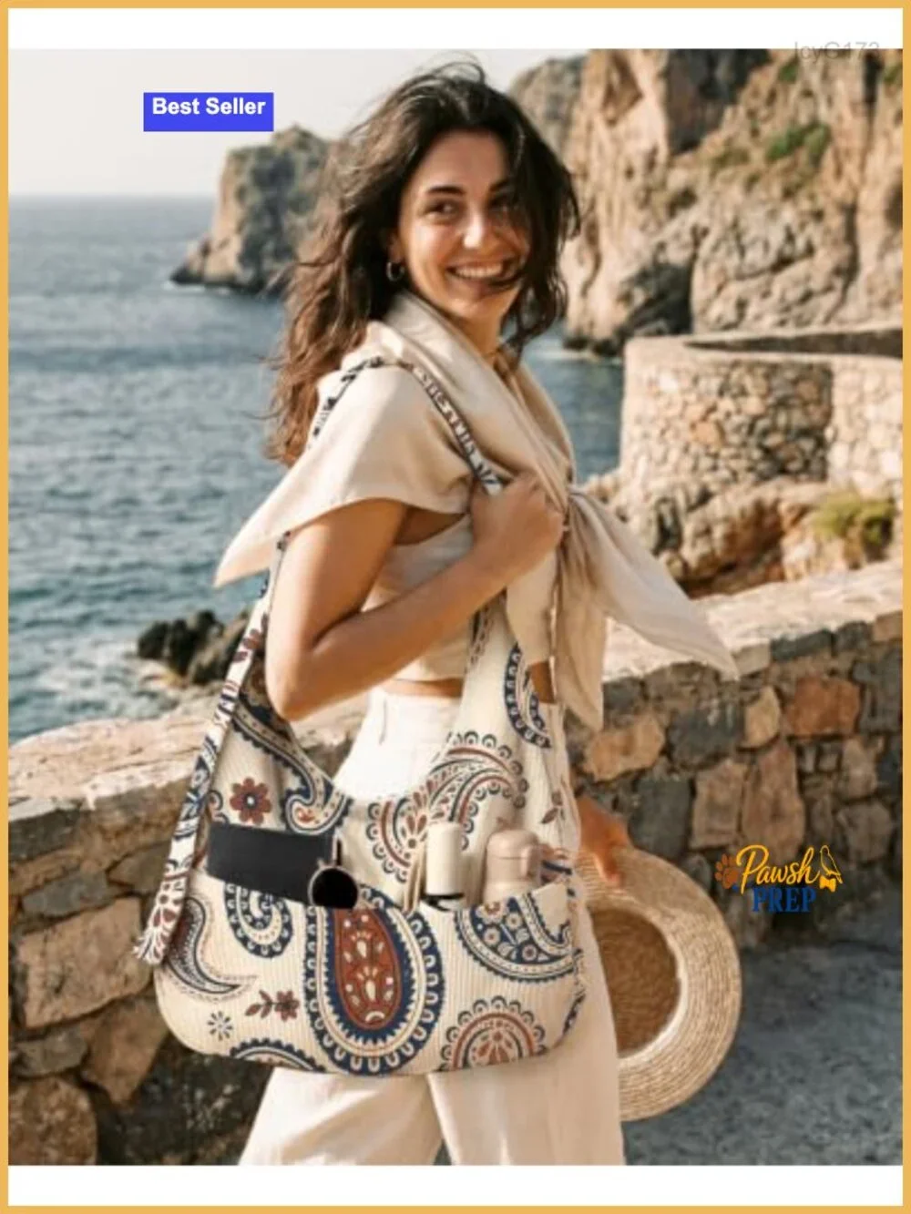 Women's Corduroy Hobo Bag - Slouchy Shoulder Crossbody Tote with Zipper &
